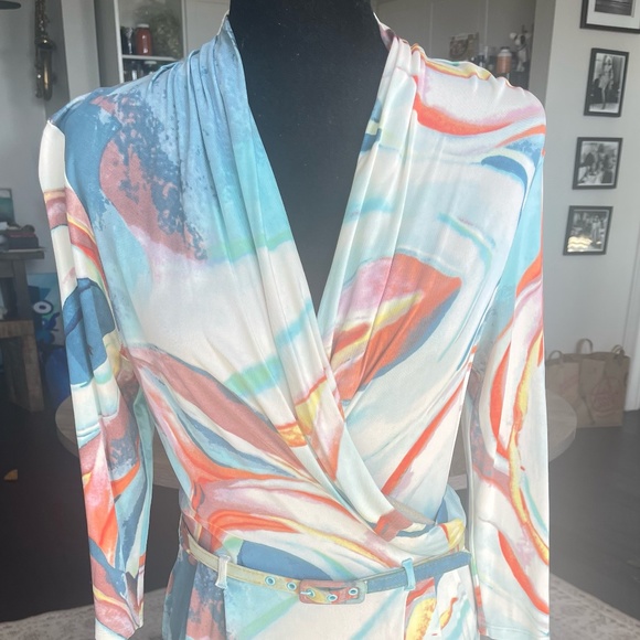 Catherine Malandrino Runway Silk Jersey Motif Dress 2009 Collection - Picture 5 of 5